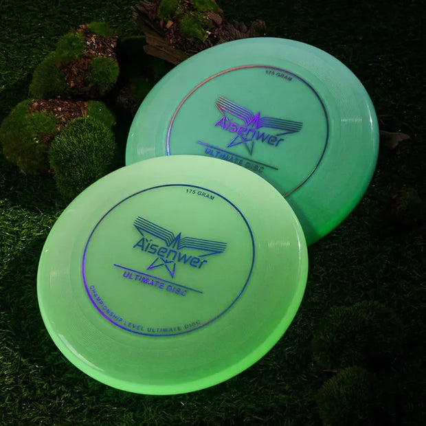 Ultimate Nightlight Flying Discs 175g Noctilucent Swirling Flying Saucer for Adult Teens Beach Backyard Camping Outdoor Sports