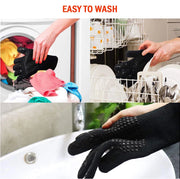 BBQ Gloves High Temperature Resistance Oven Mitts 500 800 Degrees Fireproof Barbecue Heat Insulation Microwave Oven Gloves