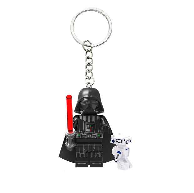 Star Wars Mini Figure Keychain | Darth Vader, Luke, Ahsoka – Block Style
