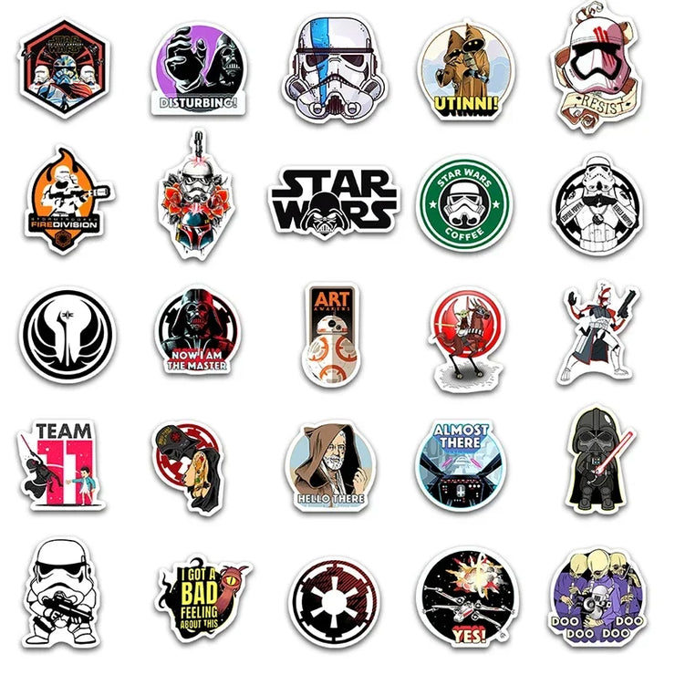 50× Star Wars Vinyl Stickers | Waterproof Graffiti Decals for Laptop, Phone & More