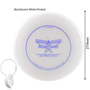Ultimate Nightlight Flying Discs 175g Noctilucent Swirling Flying Saucer for Adult Teens Beach Backyard Camping Outdoor Sports