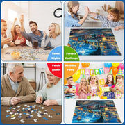 Adult Jigsaw Puzzle Train Departure 1000/500/300/120 Piece Landscape Puzzle Birthday Gift Game Room Club Decor Entertainment Toy