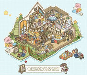DIY Plus Size Treasure Box World Landscape Sticker 3D Pocket Cabin Scene Stickers Gift for Kid Child