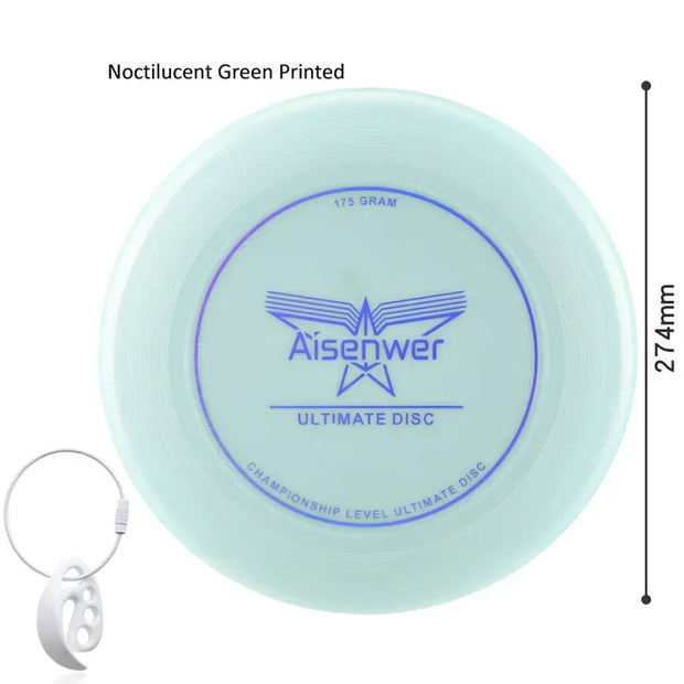 Ultimate Nightlight Flying Discs 175g Noctilucent Swirling Flying Saucer for Adult Teens Beach Backyard Camping Outdoor Sports