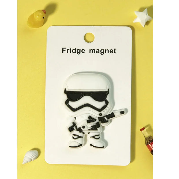 Star Wars Stormtrooper Fridge Magnets | Cute Cartoon-Style Decoration