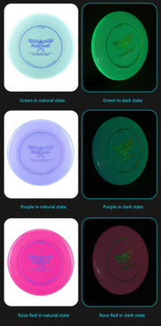 Ultimate Nightlight Flying Discs 175g Noctilucent Swirling Flying Saucer for Adult Teens Beach Backyard Camping Outdoor Sports