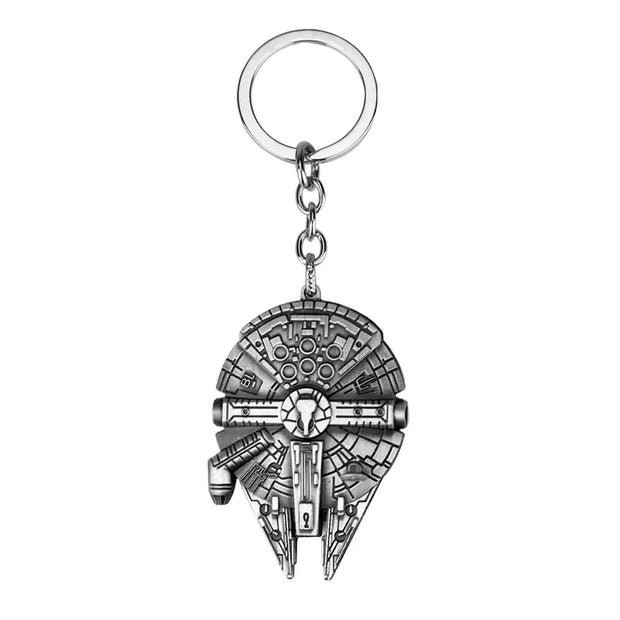 Star Wars R2-D2 & Mandalorian Keychain | Metal Cartoon Pendant by Disney