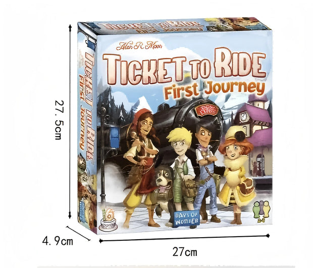 Ticket to Ride Board Game, Cross-Country Train Adventure for Family & Friends, Strategy Game for Ages 8+, 2-5 Players, 30-60 Min