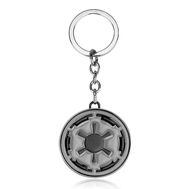 Star Wars R2-D2 & Mandalorian Keychain | Metal Cartoon Pendant by Disney