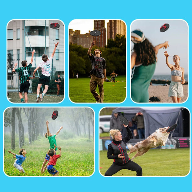 Flying Disc for Children Adult Boomerang Toys Outdoor Playing Flying Saucer Game Disc Pool Beach Outdoor Sports Soft Flying Disc